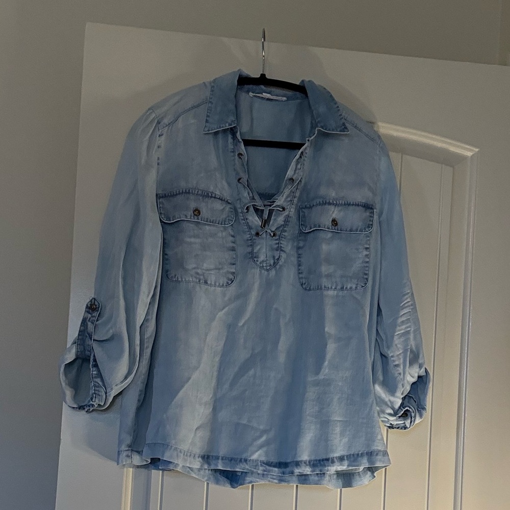 Jane Delancy Light Blue Denim Shirt